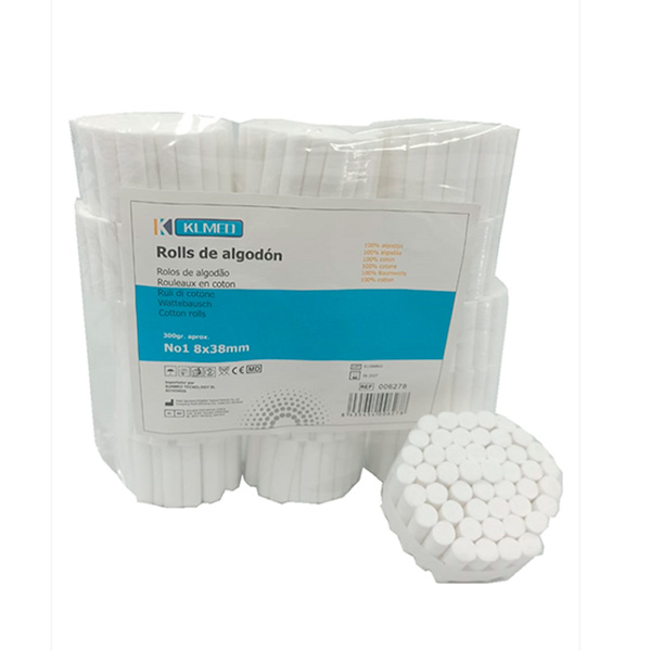 ROLLOS ALGODON DENTAL NÂº1 8X3,8M