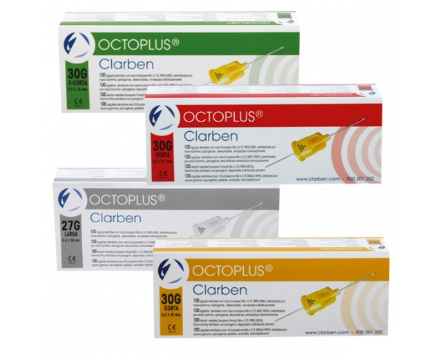 AGUJAS OCTOPLUS 0.3X25MM | 30G CORTA