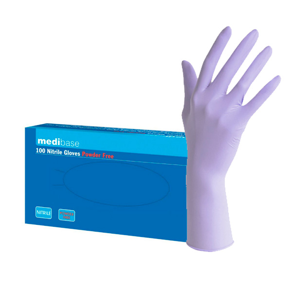 GUANTES NITRILO LILA XS