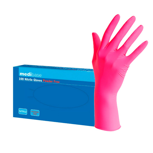GUANTES NITRILO ROSA XS