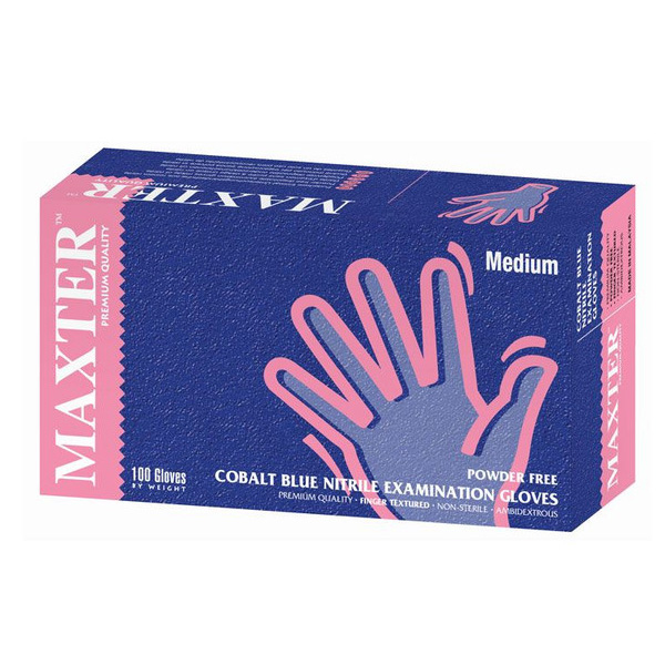 GUANTES NITRILO AZUL XS