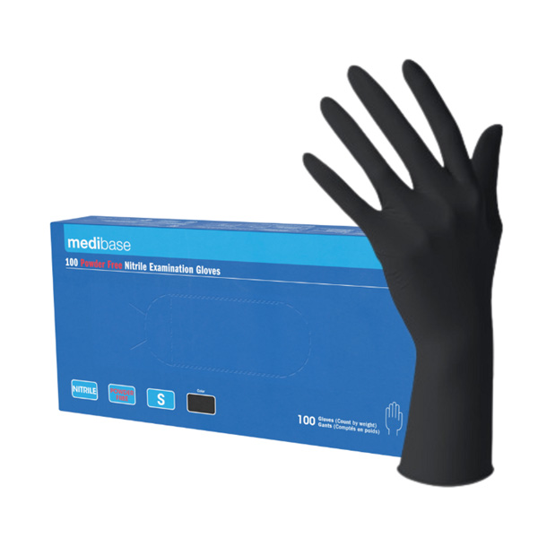 GUANTES NITRILO NEGRO XS