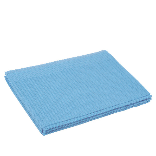 SERVILLETAS BABERO PLASTIFICADA AZUL