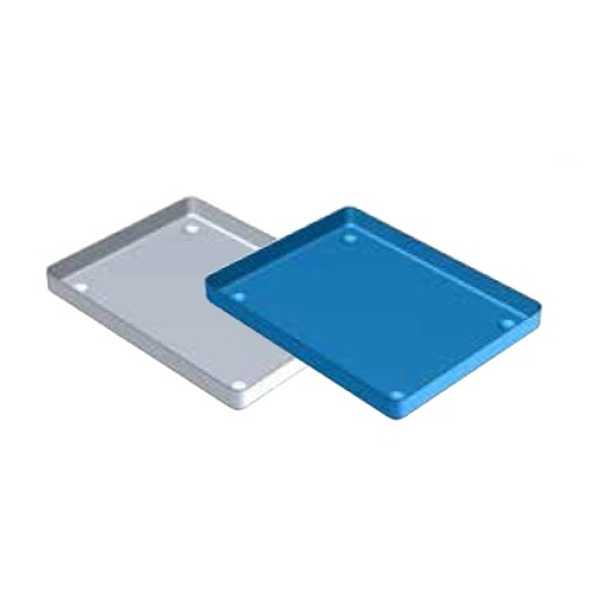 BANDEJA DE ALUMINIO GRIS 28X18CM