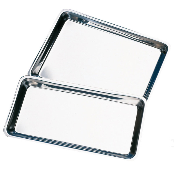 BANDEJA DE ACERO INOXIDABLE GRIS - 15X20CM