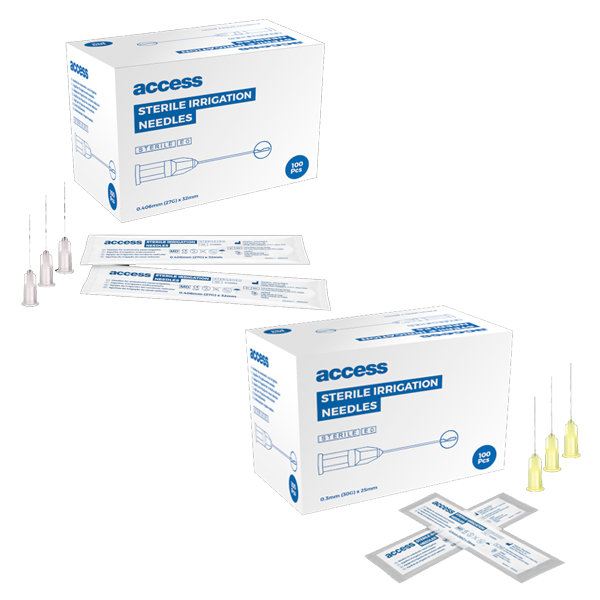 AGUJAS ENDO ESTERILES 30G 25MM (COLOR AMARILLO)