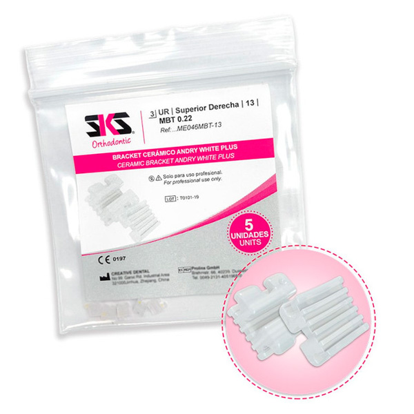 BRACKETS CERAMICOS ANDRY WHITE ROTH 022 NÂº11