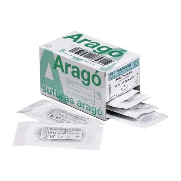 SUTURA ARAGO 3/0 USP AGUJ.3/8 18MM